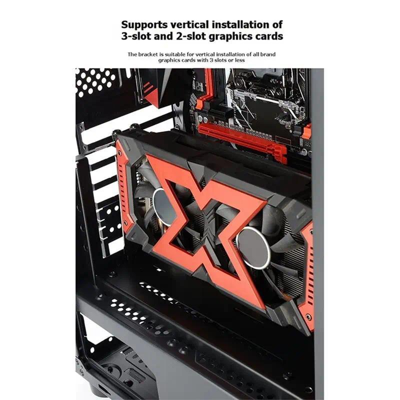FULL-Vertical GPU Mount Bracket 2Slots Graphics Card Holder External EGPU Dock External GPU Docking 
