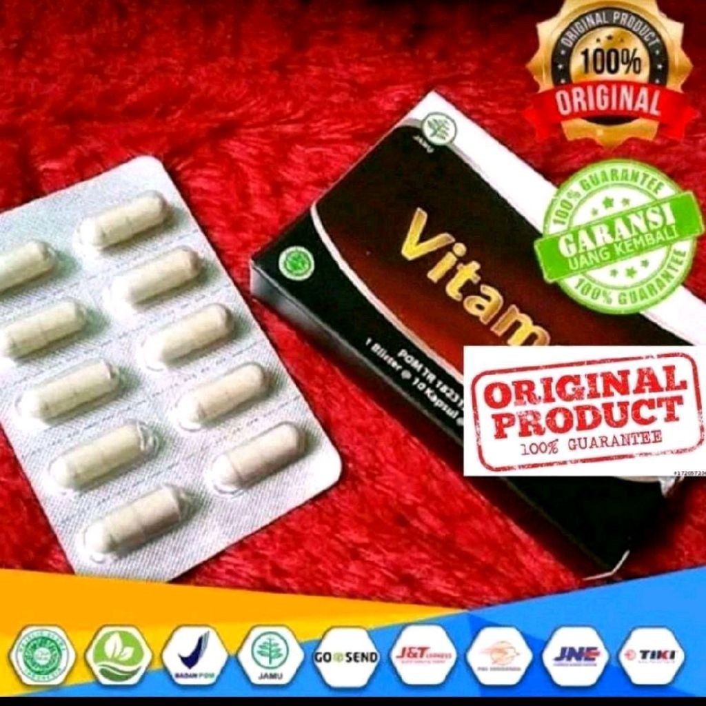 NF - Vitamell Vitamel Vitamal 100% Original Vitamin Suplemen Herbal 10 Kapsul @450mg