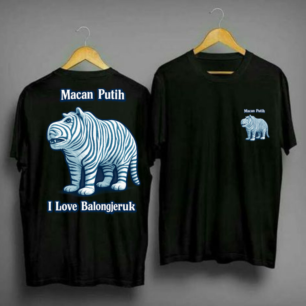 Kaos Macan Putih | Viral Kediri | Unik & Berkelas