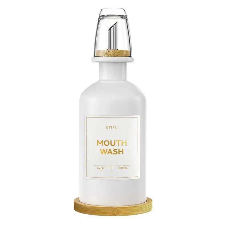 1 Pc Mouthwash Water Dispenser Mouthwash Cup Reusable Glass Mouthwash Bottle Bathroom Universal Set 