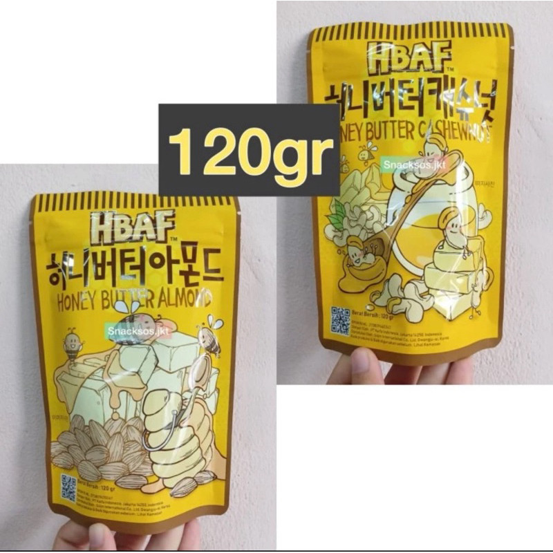 [120GR] HBAF TOMS HONEY BUTTER ALMOND / HONEY BUTTER CASHEWNUT KACANG