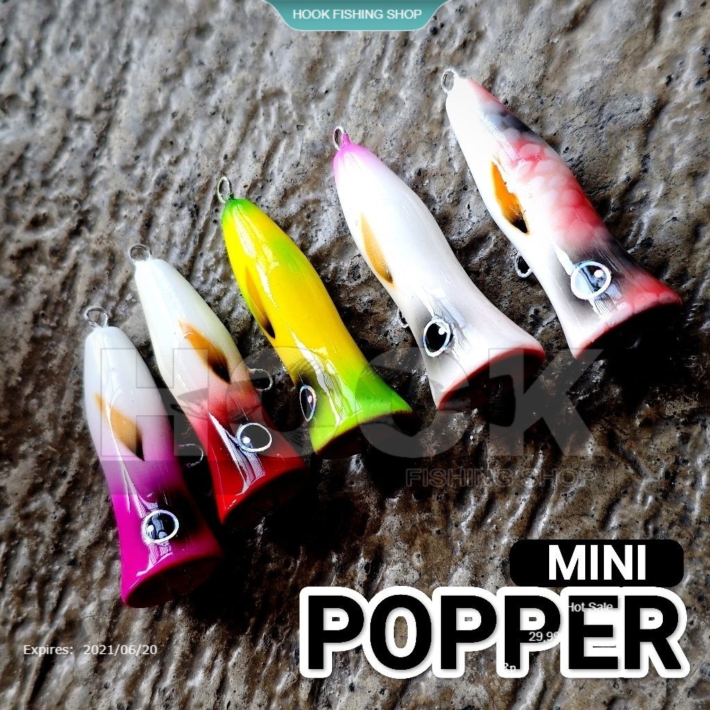 HFS MINI POPPER HANDMADE umpan casting hampala kakap putih