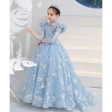 Solani Gaun anak - Gaun Pengantin Pengiring Pengantin Gaun Kontes Anak-anak Gaun Bayi Tulle Pesta An