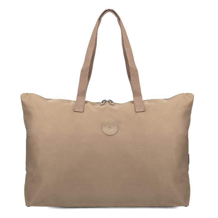OPIOBAGS Pioma Kioka Travel bag / tas koper lipat / tas olahraga / travel foldable bag pioma - CREAM