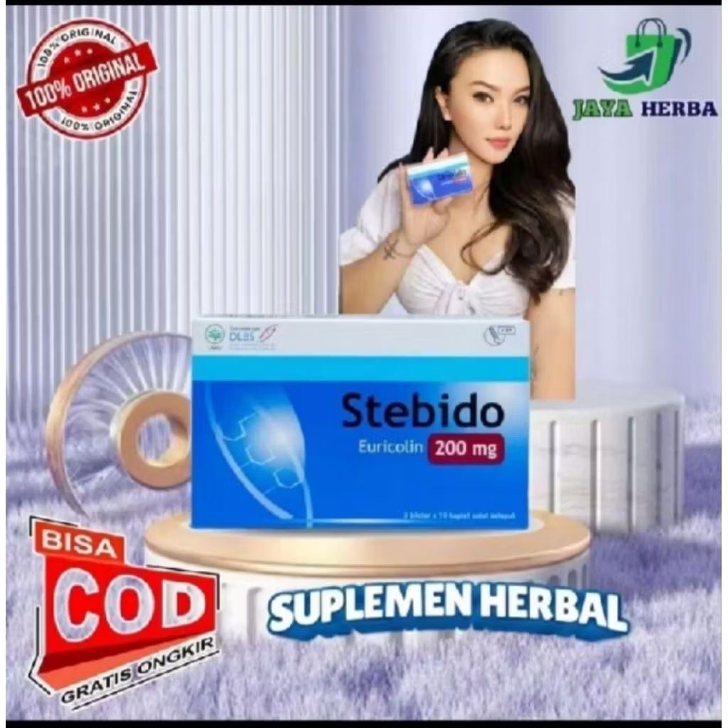 Terbaru Suplemen Herbal Stebido 30 Kaplet 100% Original Halal MUI