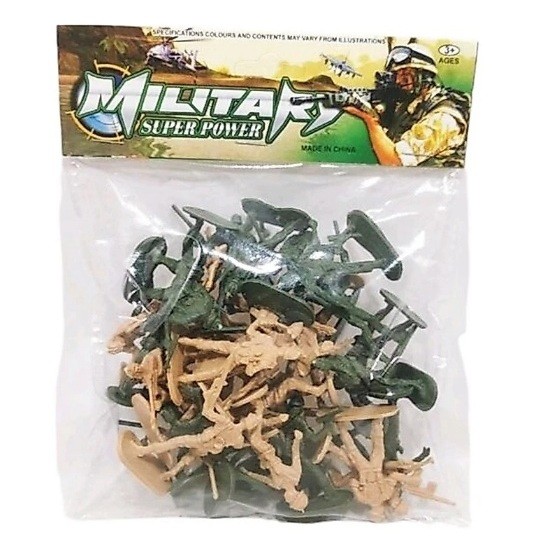 TOKOACCBOSS - Mainan Miniatur Tentara / Mainan Tentara Plastik / Mainan Militer Kemasan Plastik