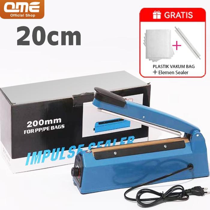 l UU QME - Alat Press Plastik Impulse Sealer 20, 30 & 40CM Alat Press Perekat Plastik Vacuum Sealer 