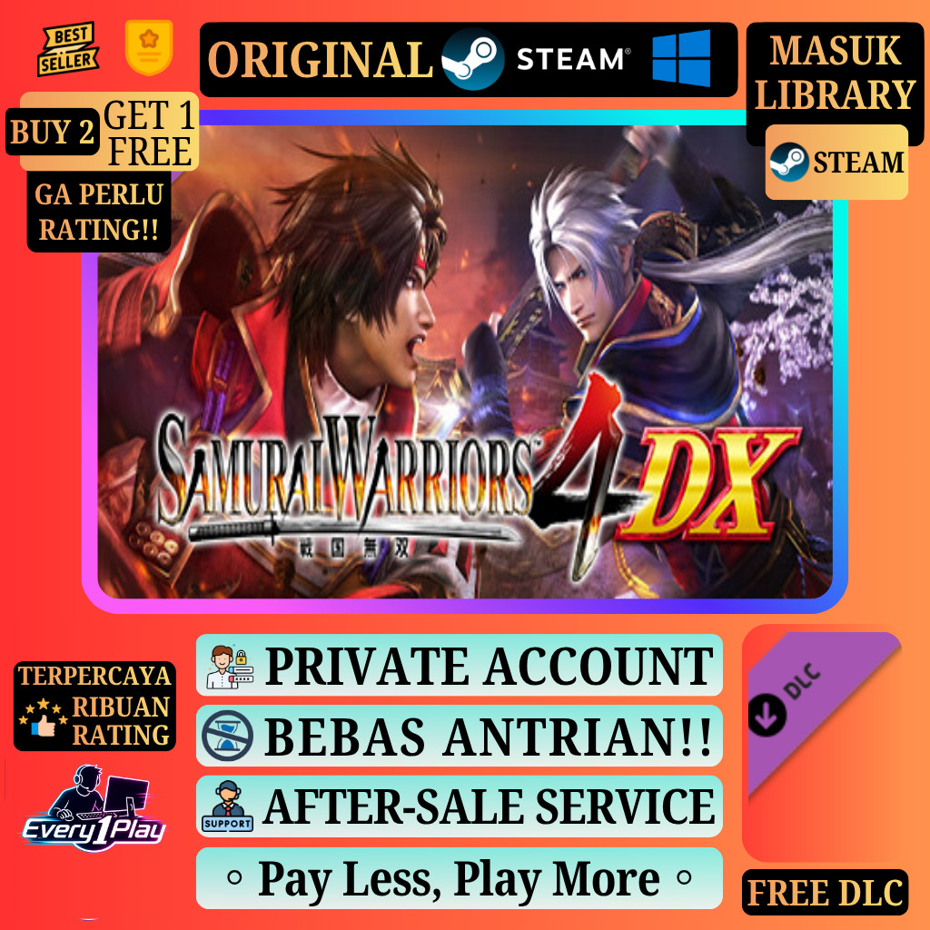 SAMURAI WARRIORS 4 DX Game Steam - Games PC Laptop Windows