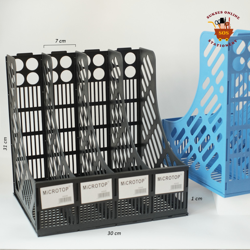 SOS Box File 4 susun MICROTOP A-648 / Box File Plastik / Box Keranjang