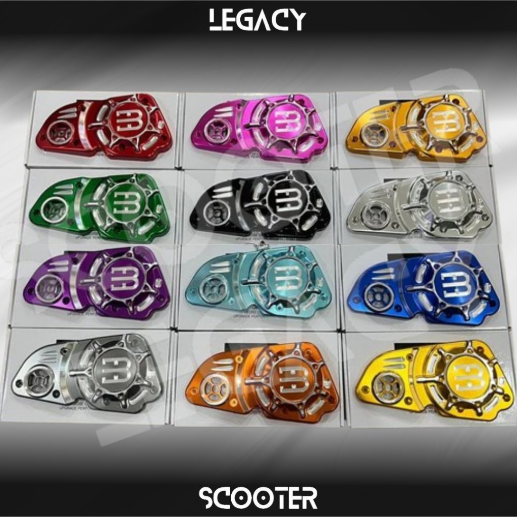 Cover Box Filter EB.DEV Alumunium CNC V2 Vespa Sprint Primavera 3V Iget 2024 2025 2026 Up