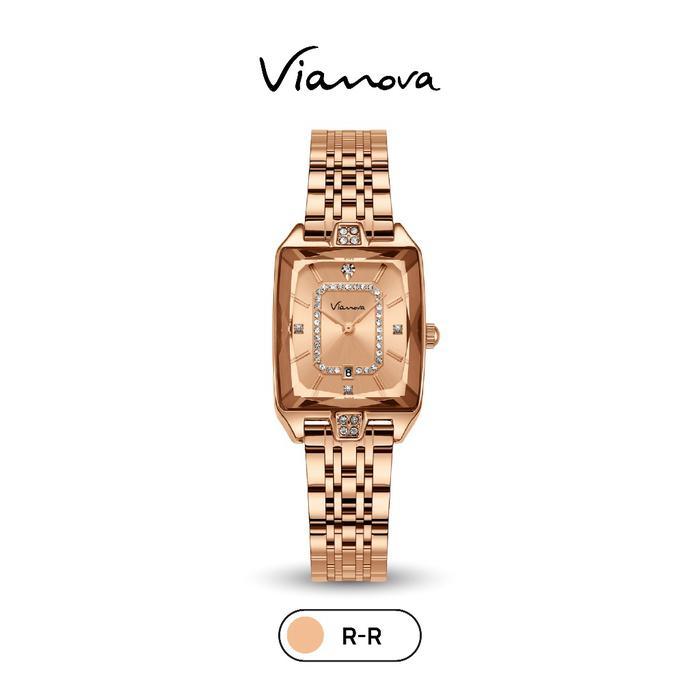 VIANOVA - Jam Tangan Wanita Elegan Quartz Kecil Original Anti Air 1237 Kaca Mineral Jam Tangan Cewek