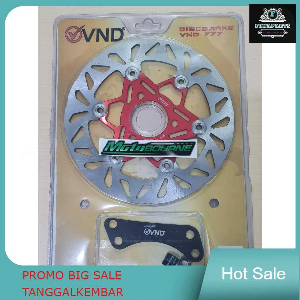 Disc Piringan Cakram Rem Disc Brake VND 777 220 mm Mio J Mio-J M3 Fazzio Lubang Baut Cakram 3 Red