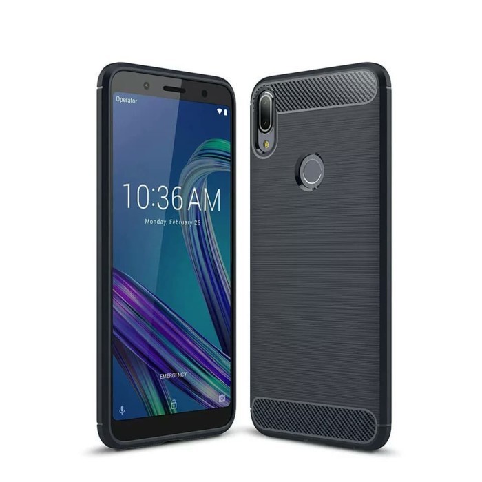 CASE ASUS ZENFONE MAX PRO M1 CASE RUGGED CARBON ARMOR ANTI SHOCK