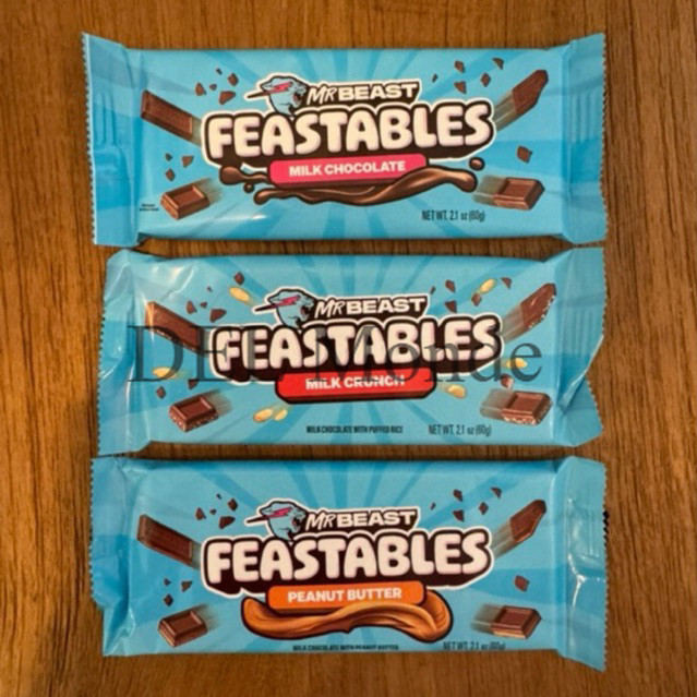 PromoMrBeast Feastables Chocolate 100% Original - NEW VERSION Mr Beast Coklat