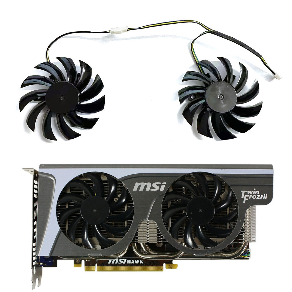 New 75MM 4PIN PLD08010S12HH GPU Fan For MSI GTX 460 560 570 Twin frozr ii Zotac GTX770 Video Card Co