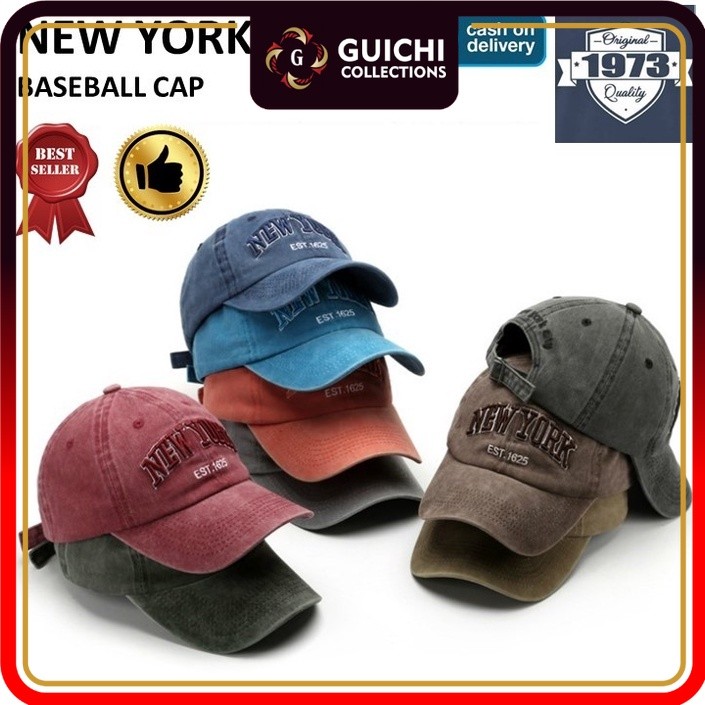 BIGSALE Baseball cap : NEW YORK - Topi Baseball Topi Pria Topi New York Topi Wanita