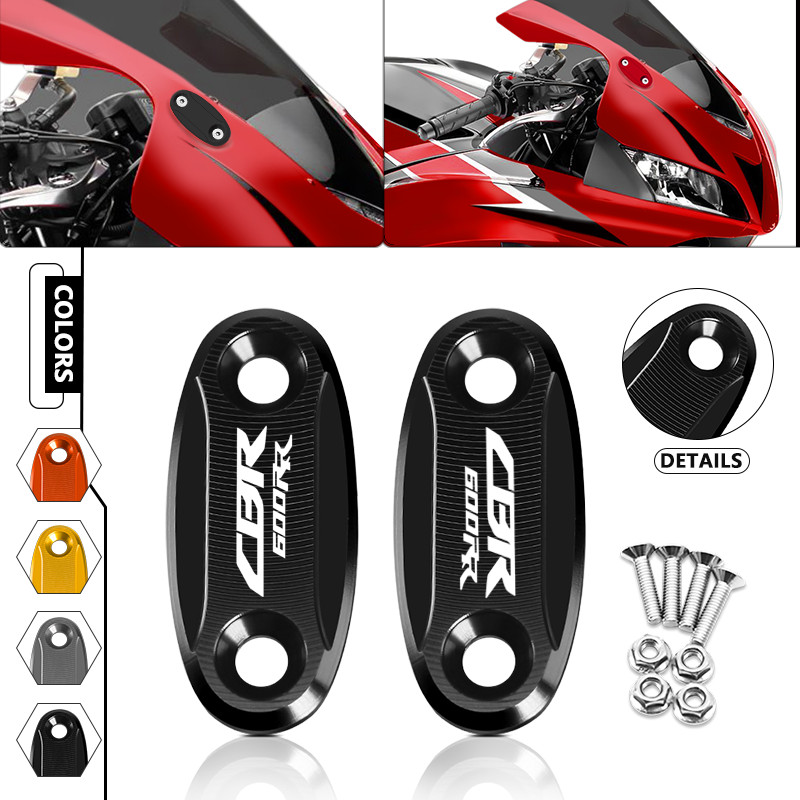 New Rear Mirror Hole Cover For CBR600RR CBR1000RR cbr600rr cbr1000rr Motorcycle CNC Windscreen Drive