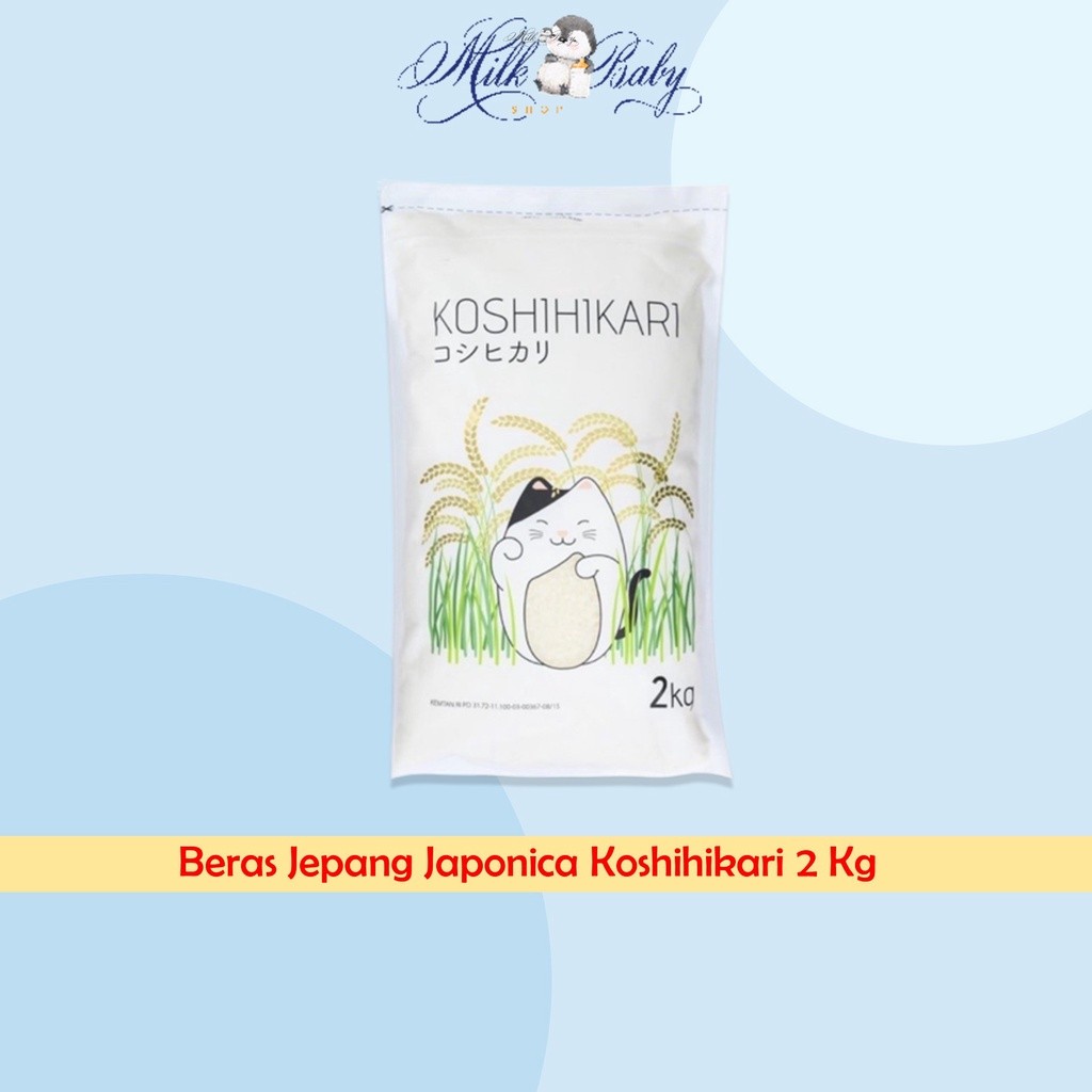 Beras Jepang Japonica Koshihikari 2 Kg - Beras Jepang Organik MPASI