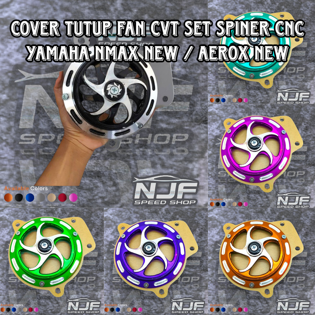 Cover Tutup Fan CVT Set Spiner Spinner Putar Yamaha Nmax New Aerox New Tutup CVT Mika Akrilik Acryli