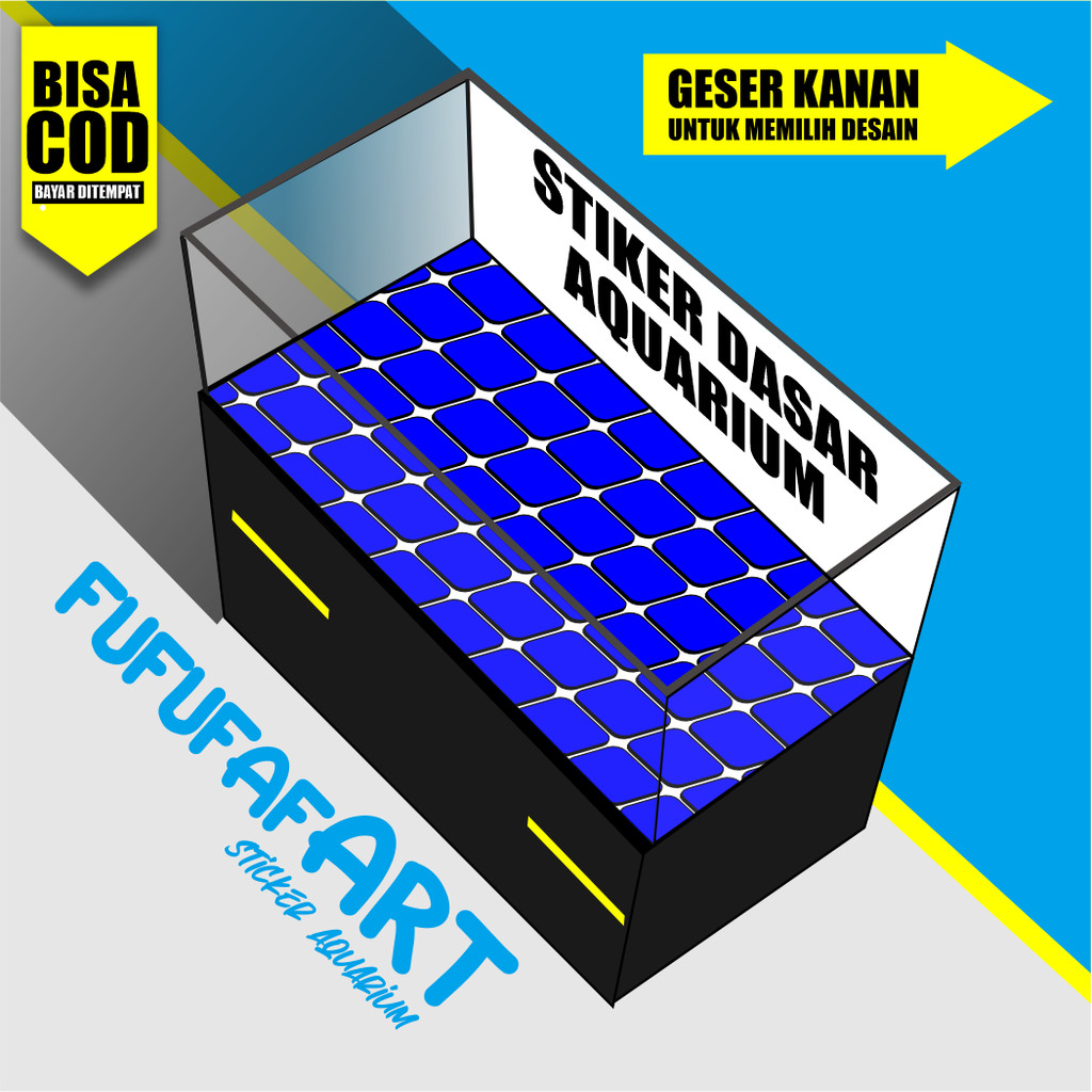 Sticker Wallpaper Aquarium Sticker Background Aquarium Stiker Kaca Akuarium Belakang NEW tema Dasar 