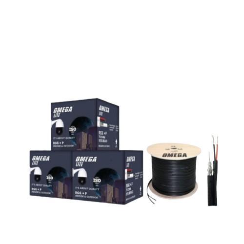Kabel CCTV Omega RG6 300M / Kabel Coaxial RG6 Outdoor Omega 300M
