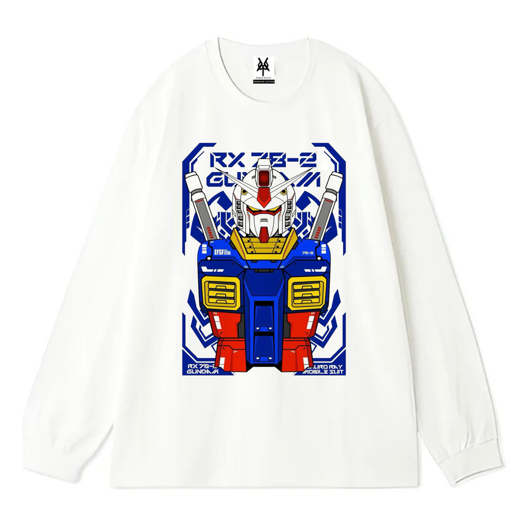 Patternmerch "gundam rx 78-2" Oversize T-Shirt | Longsleeve Oversized | Kaos