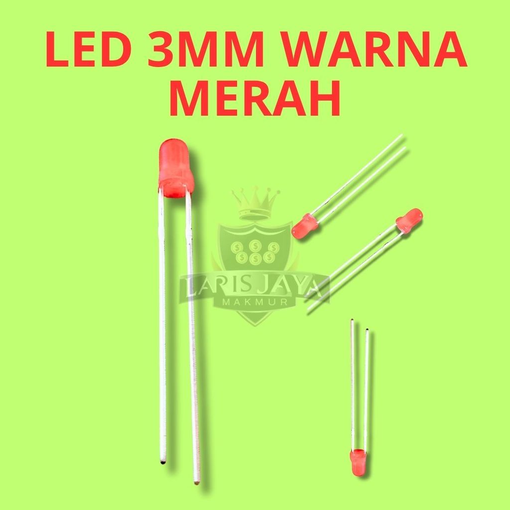 LED Mini 3MM Red – Lampu Kecil Warna Merah