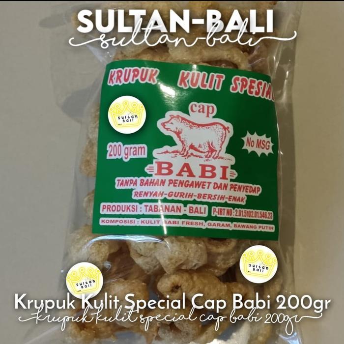 Krupuk Kulit Cap Babi Khas Bali 200gr