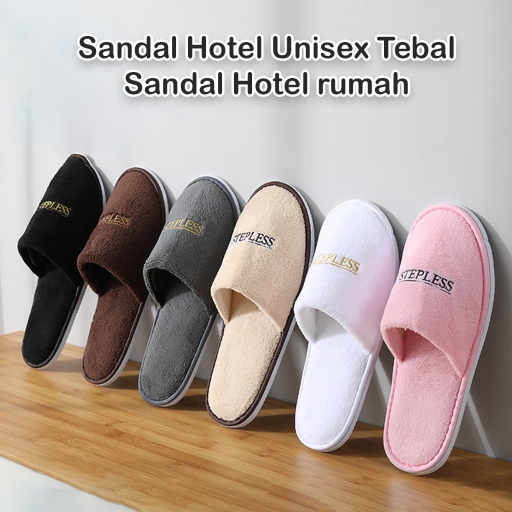 KIBAR (SNDL-021)Sandal Hotel Unisex Tebal/Sandal hotel rumah/sandal hotel motif bulu/Sandal Indoor N