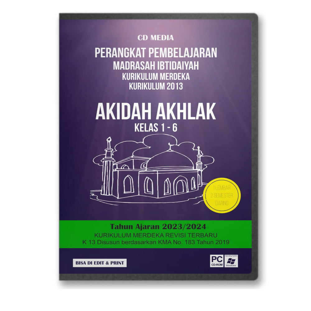 CD PERANGKAT MODUL AJAR / RPP KURIKULUM MERDEKA MI AQIDAH AKHLAK KELAS 1, 4 DAN KELAS 2356 K13 23/24