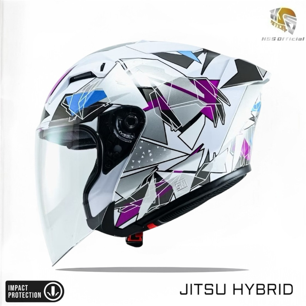 HELM JITSU HYBRID HALF FACE CARBON TERBARU ORIGINAL MOTORCYLE