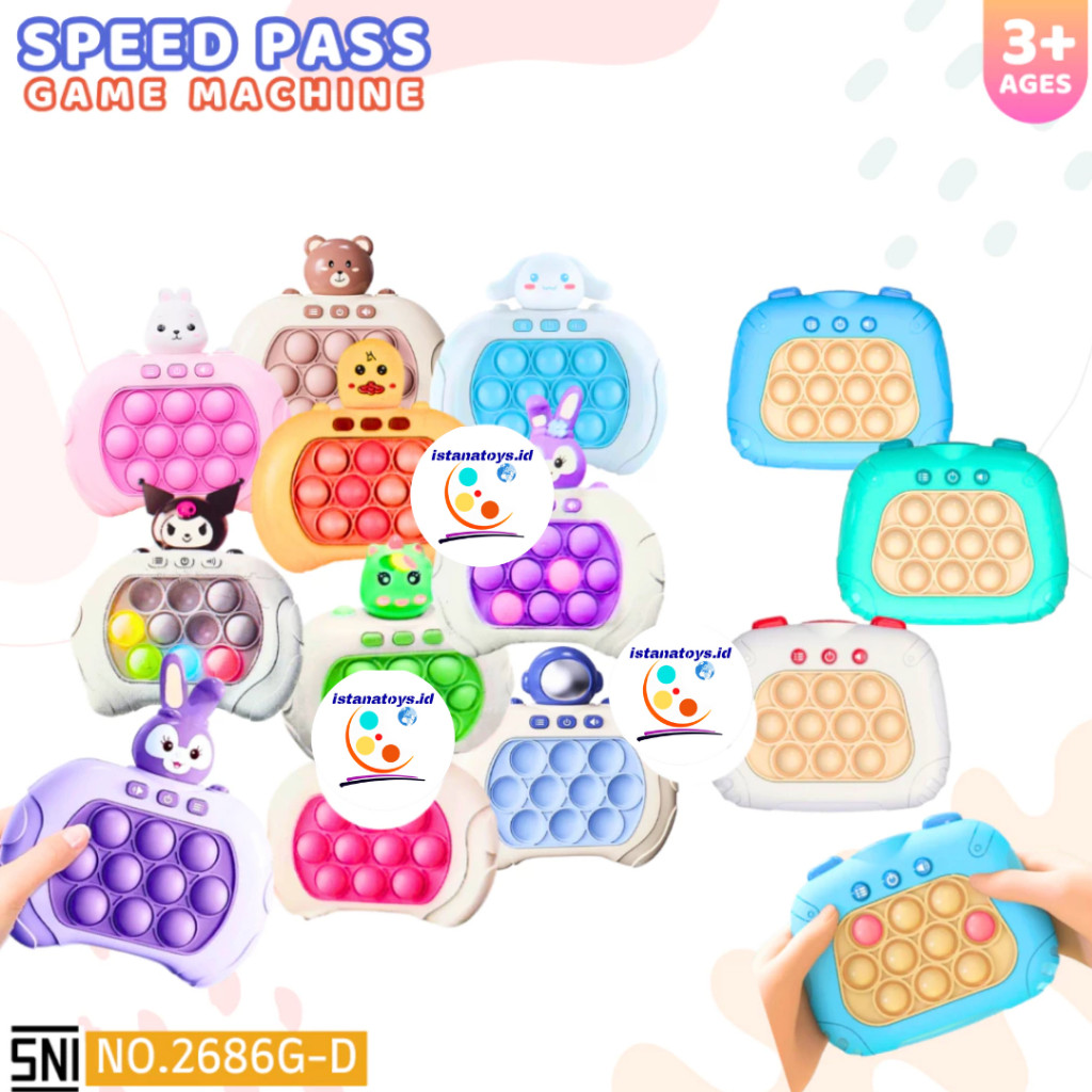 ID Mainan Speed Pass Game Pop it electric No.2686G-D