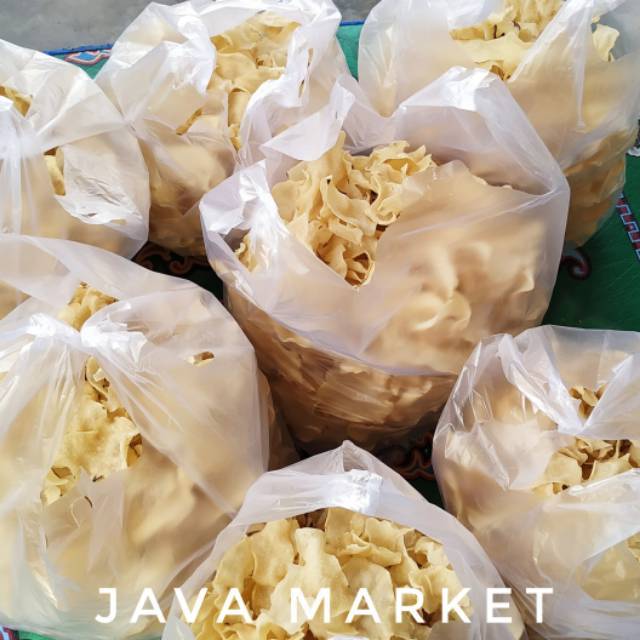 Keripik Gadung Mentah 1Kg | Kerupuk Gadung Tulungagung Tipis | Opak Gadung Gurih Renyah Siap Goreng 