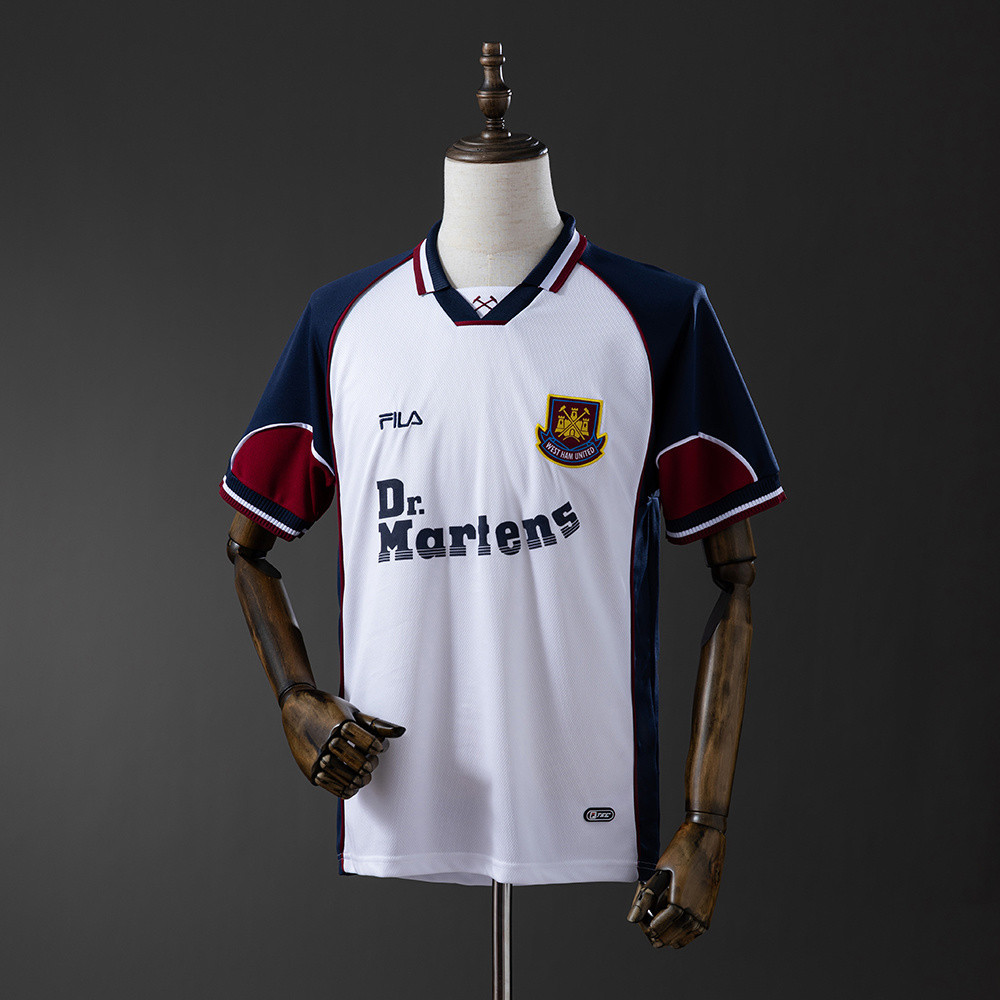 Jersey West Ham United 99/01 Away Retro T shirt pria