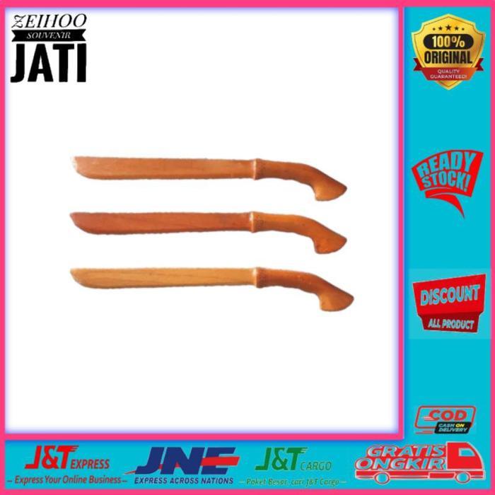 Golok Bahan Kayu Untuk Latihan Pencak Silat Golok Kayu