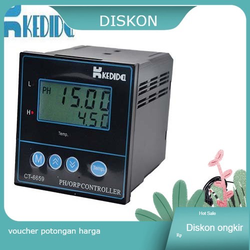 Temukan PH ORP Controller Kedida CT-6659 Meter Kontroler Tester CT6659 CT 6659 Controler Hydroponic 