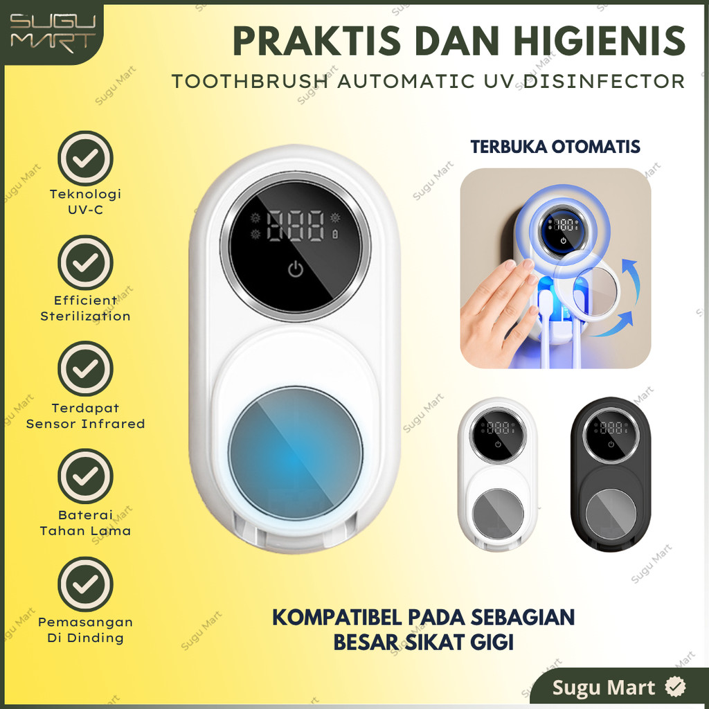 Toothbrush UV Sterilizer | Toothbrush Holder Smart Toothbrush Sterilizer Automatic | Dispenser Sikat