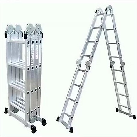 Krisbow tangga lipat aluminium 4x6 7 meter