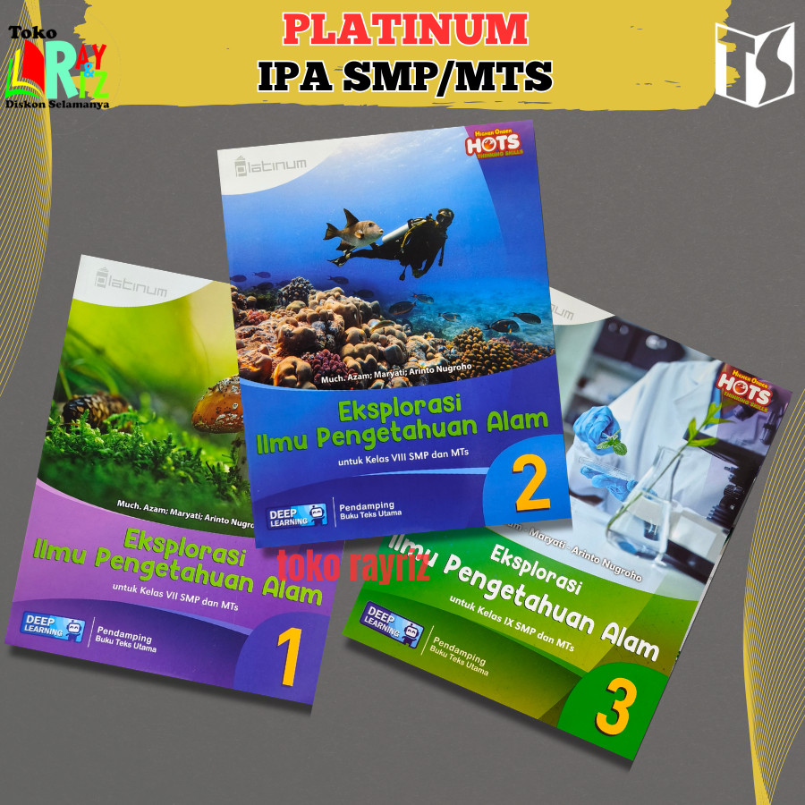 [ TIGA SERANGKAI ] Buku IPA kelas 7 8 9 SMP Deep Learning / IPA SMP / Platinum