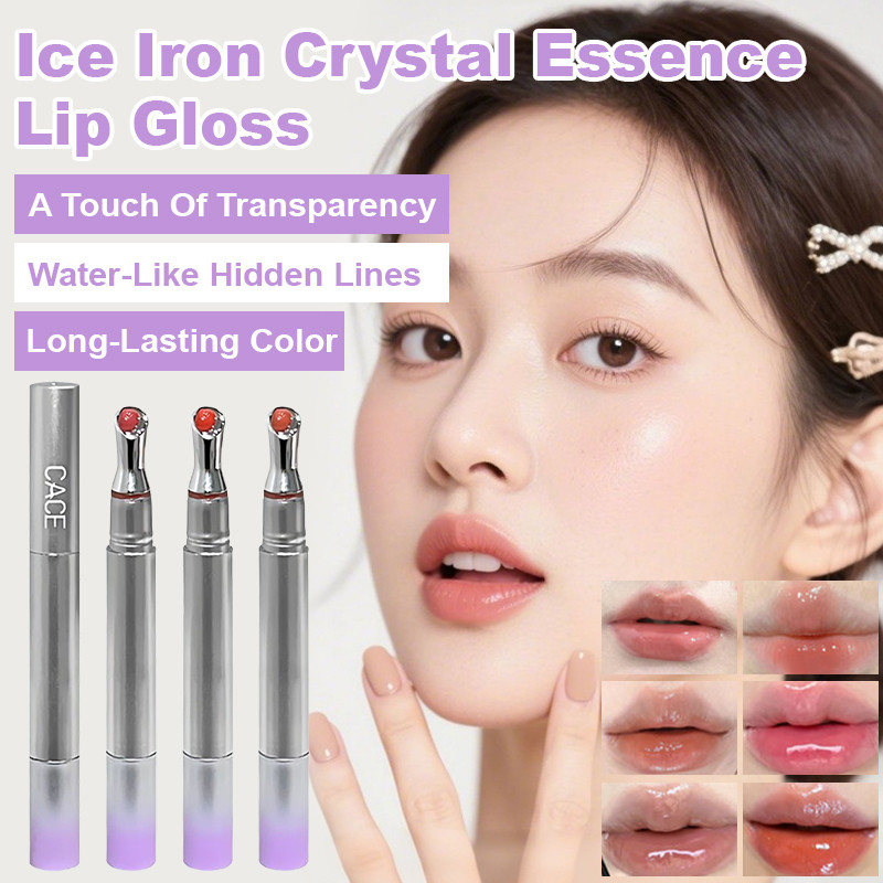 Kirim dalam 24 jam [Es Dingin Bening] Lip Gloss Essence Kristal / Glossy Bibir / Lip Gloss Crystal /
