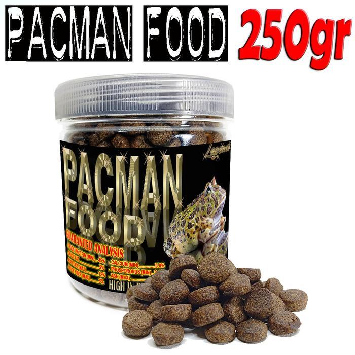 250GR MAKANAN KATAK PACMAN FOOD PELET REPTILE KODOK AMPHIBI PIXIE FROG PELLET PAKAN PAC MAN INSTAN F