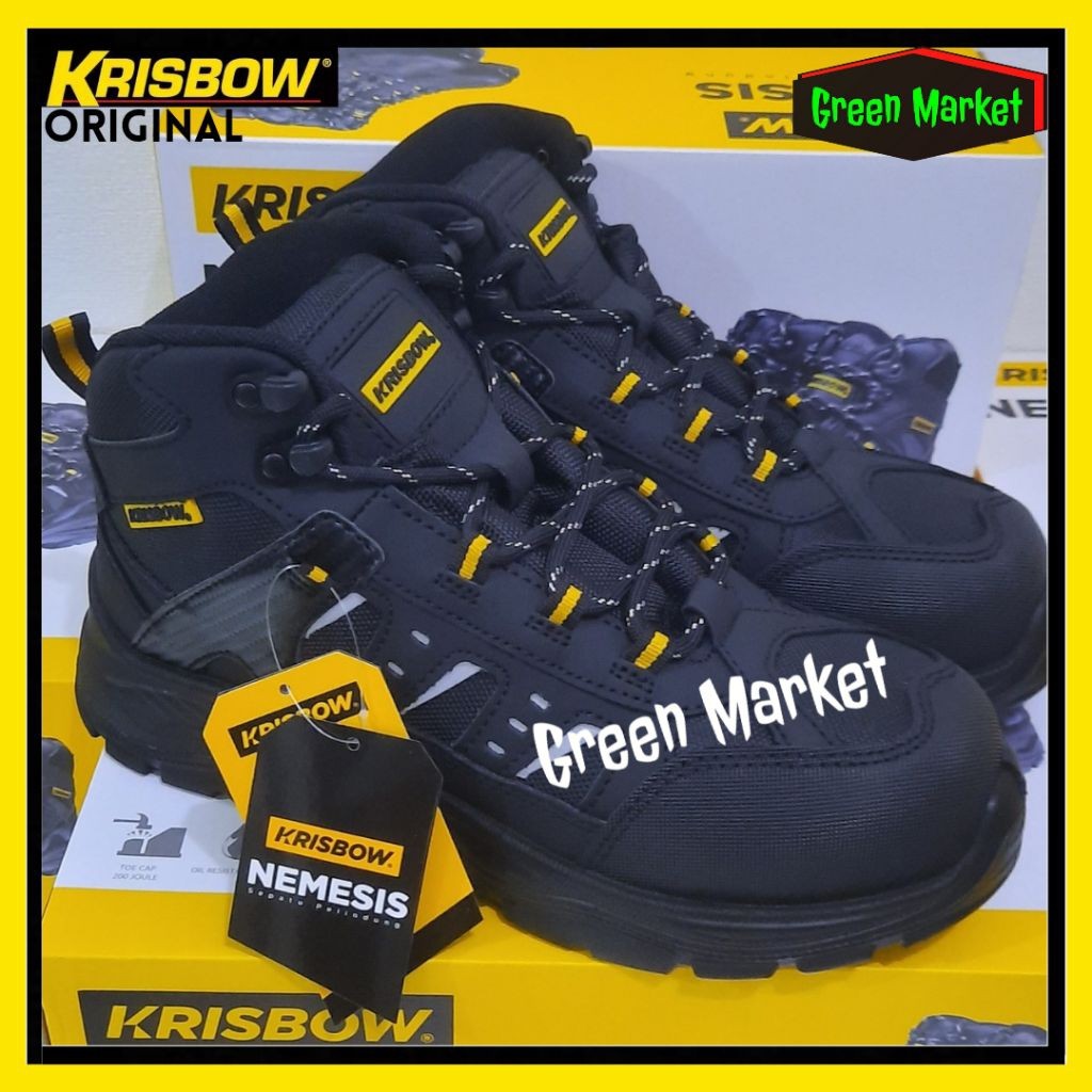 Terbaru Sepatu Safety Krisbow NEMESIS || Safety Shoes Krisbow NEMESIS