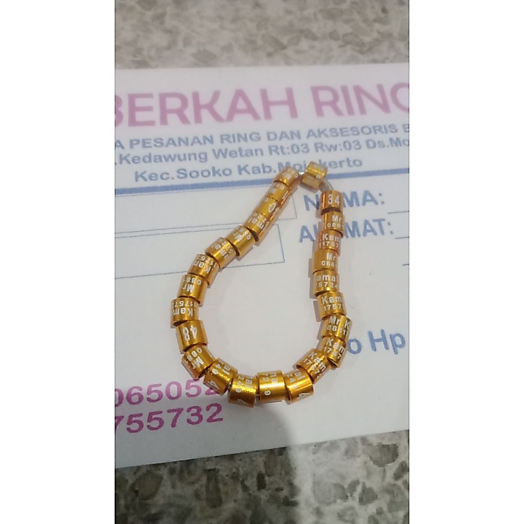 ring burung merpati model laser