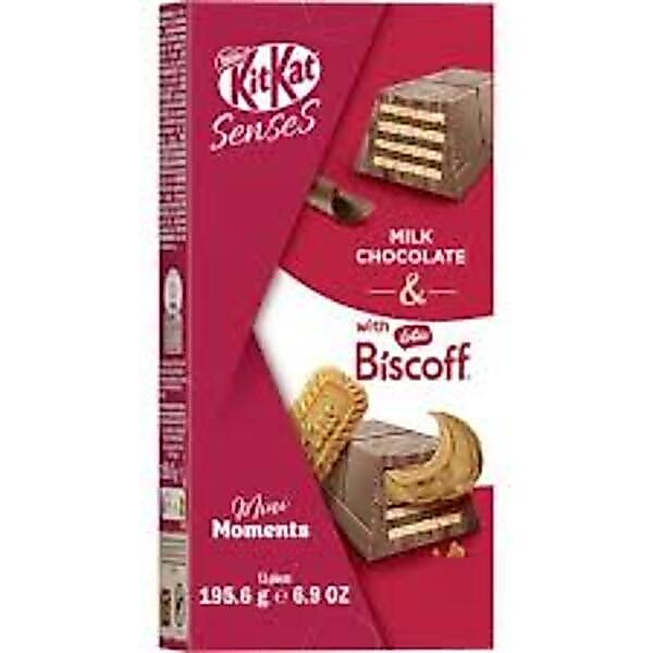 NESTLE KITKAT SENSES MINI MOMENTS MILK CHOCOLATE WITH LOTUS BISCOFF