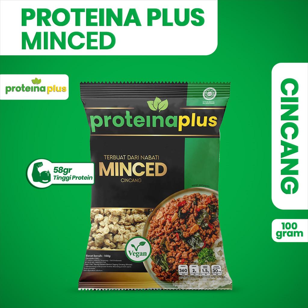 Proteina Plus Minced 100gr / Protein Nabati / Daging Nabati