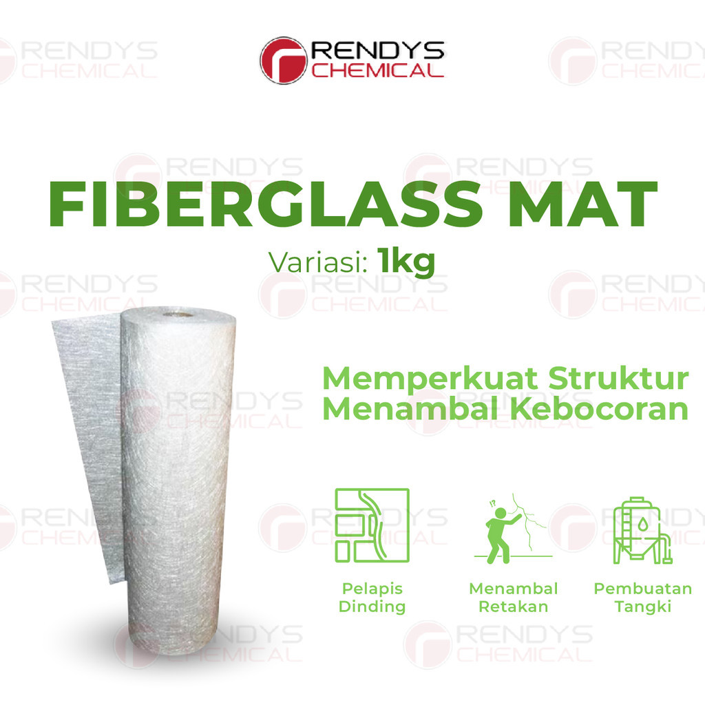 Serat Fiber Aquaproof - Fiberglass Matt - Fiber Glass Mat 1 Kg