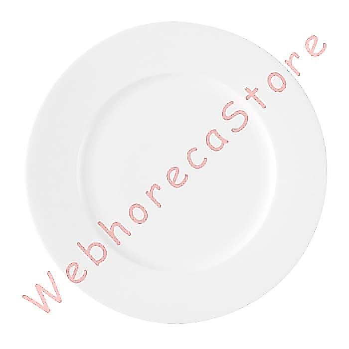 Blanc Dessert Plate Rim 22Cm / Piring Ceper Salad Sayur Keramik