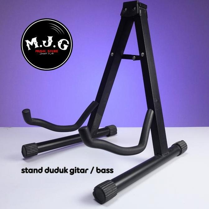 Stand gitar dan bass duduk akustik elektrik ibanez squier cort martin