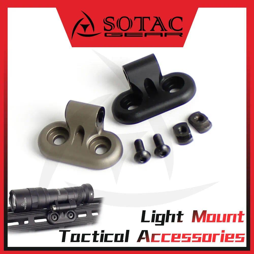 SOTAC GEAR Flashlight Mlok Mount for M600DF M640DF M640V DF M340C M340V M340DFT Tactical Light Mount