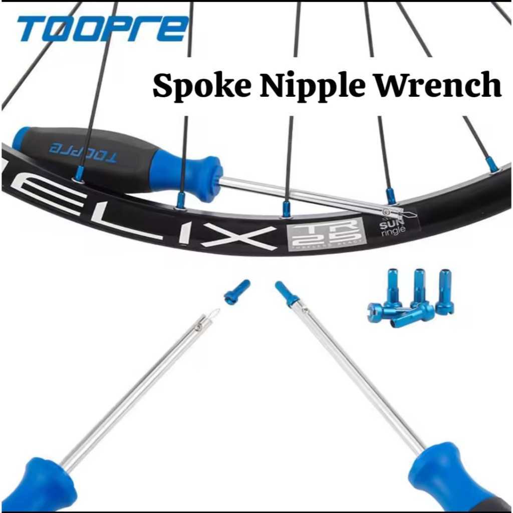 Foto Toopre Tool Kunci Obeng Install Alat Pasang Nipple Spoke Ruji Jari Jari Velg Rims Sepeda Installation and Removal Wrench Rims Bike Tool